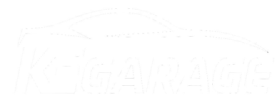 Kegarage logo blanco